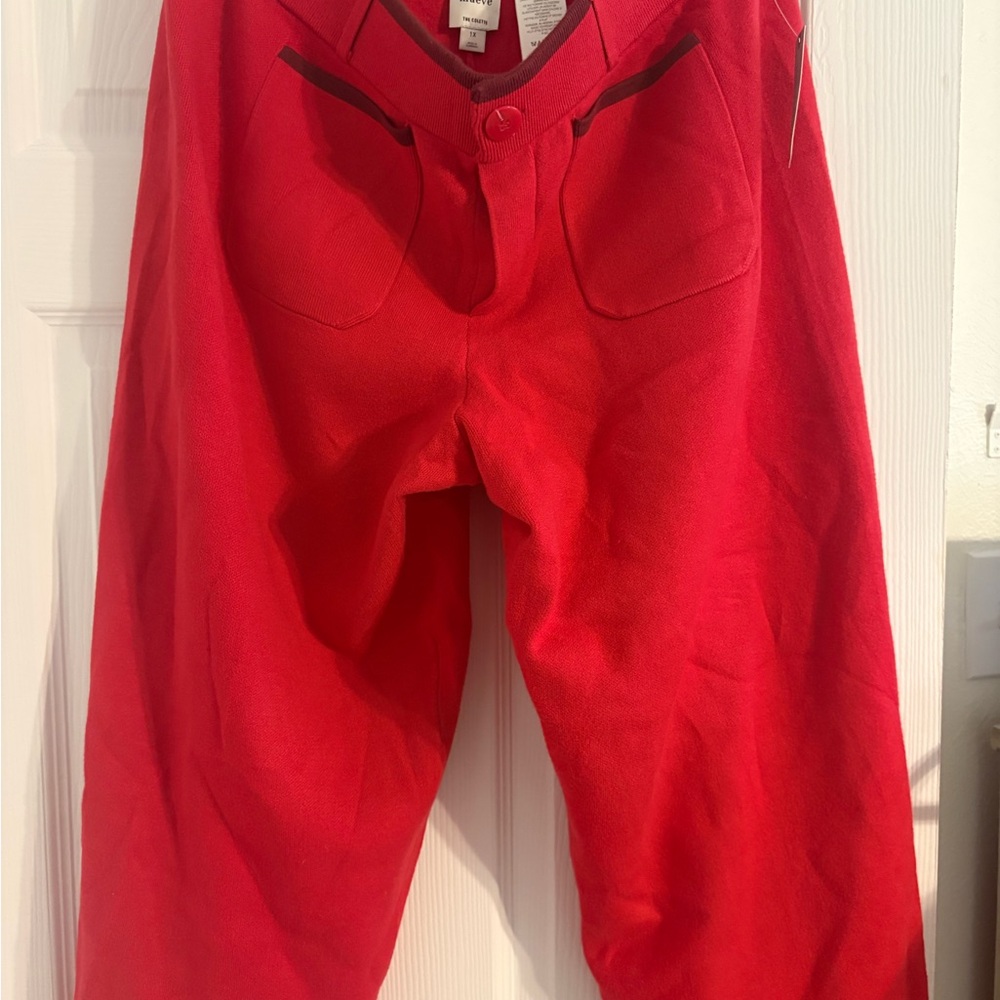 Maeve Red Knit pants